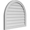 Ekena Millwork Round Top Surface Mount PVC Gable Vent w/ 2"W x 1-1/2"P Brickmould Frame, 30"W x 26"H GVPRT30X2602SN - alternate 5